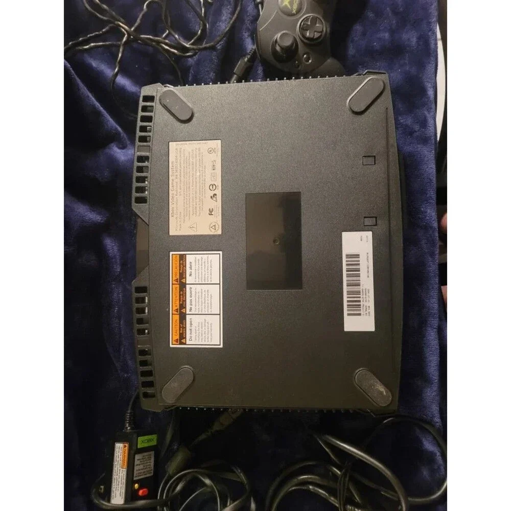 Original Microsoft Xbox Console System Not Reading Discs, Disc Door Issue w/ Pow